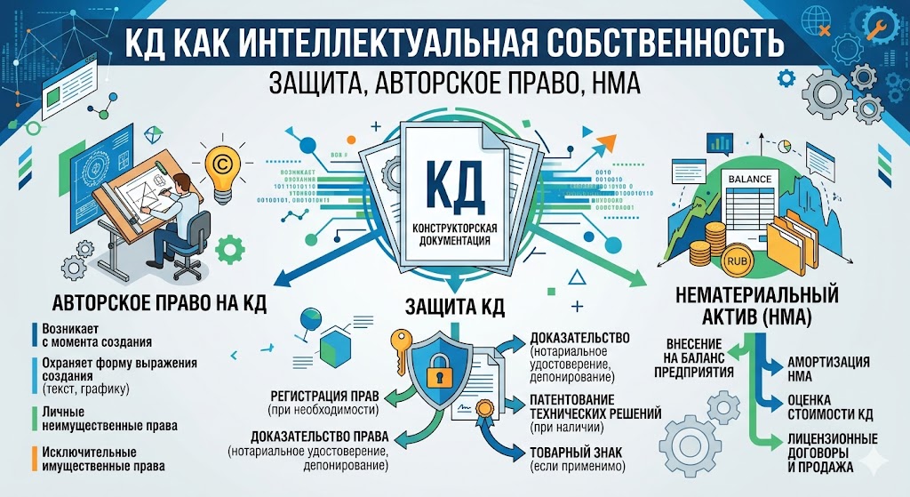 КД как объект ИС: авторское право, ноу-хау и НМА